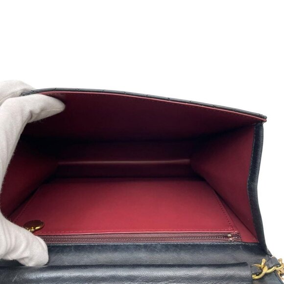 CHANEL 24K Timeless Classic Vintage Small Single Flap Bag Chain Purse - Picture 10 of 13